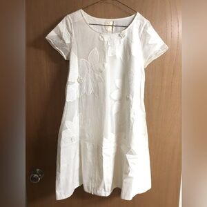 Maeve white floral swing dress, Size XSmall